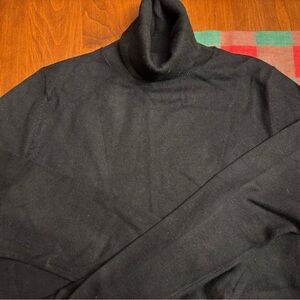 Ann Taylor Classic Black Turtleneck Sweater